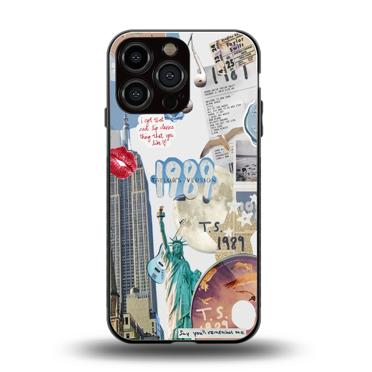 1989 Swift Era back phone cover | glass case for iphone 15 pro max