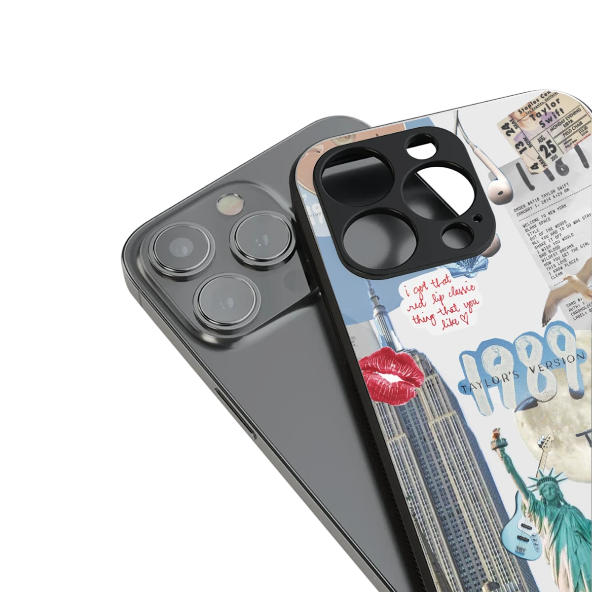 1989 Swift Era stylish phone case for iphone 15 plus | glossy glass and slim fit