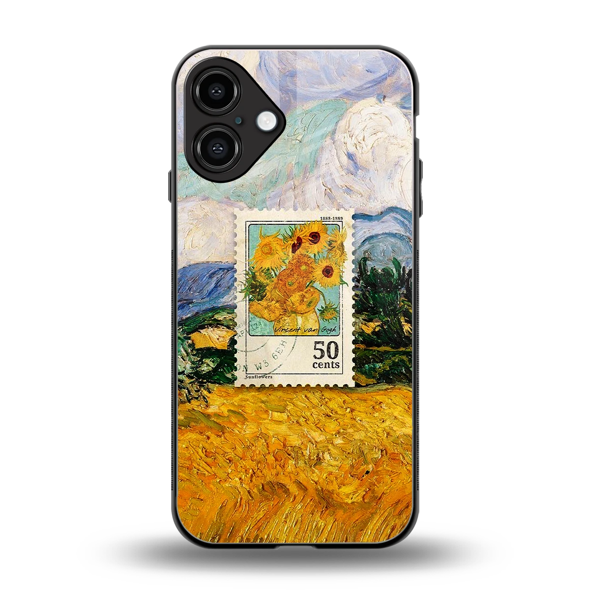 50 Cents back phone cover | glass case for iphone 16 plus