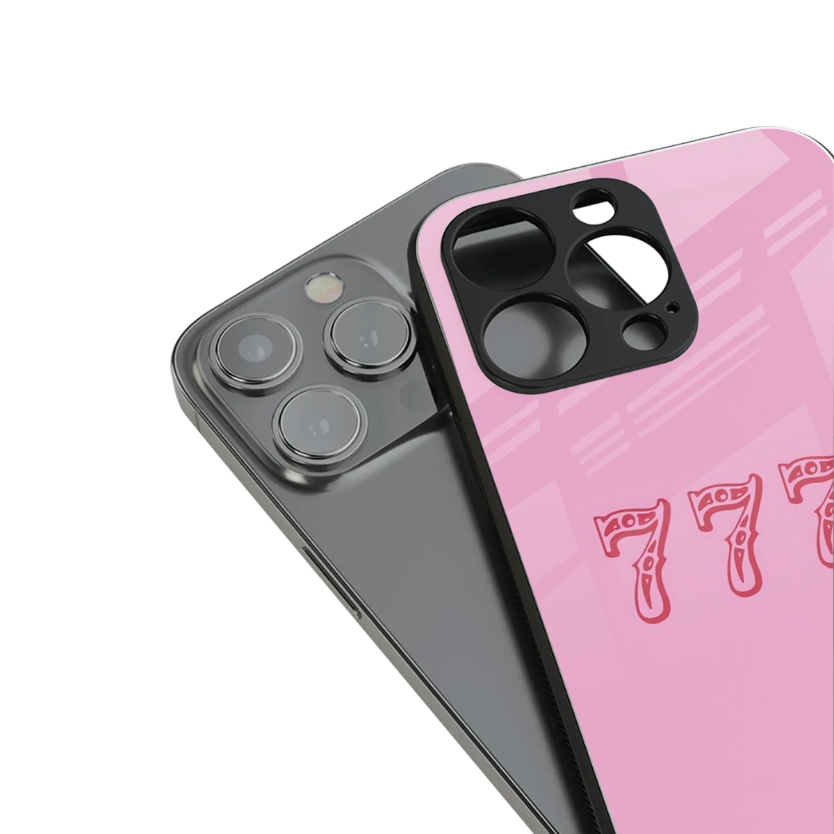 777 stylish phone case for iphone 14 pro max | glossy glass and slim fit