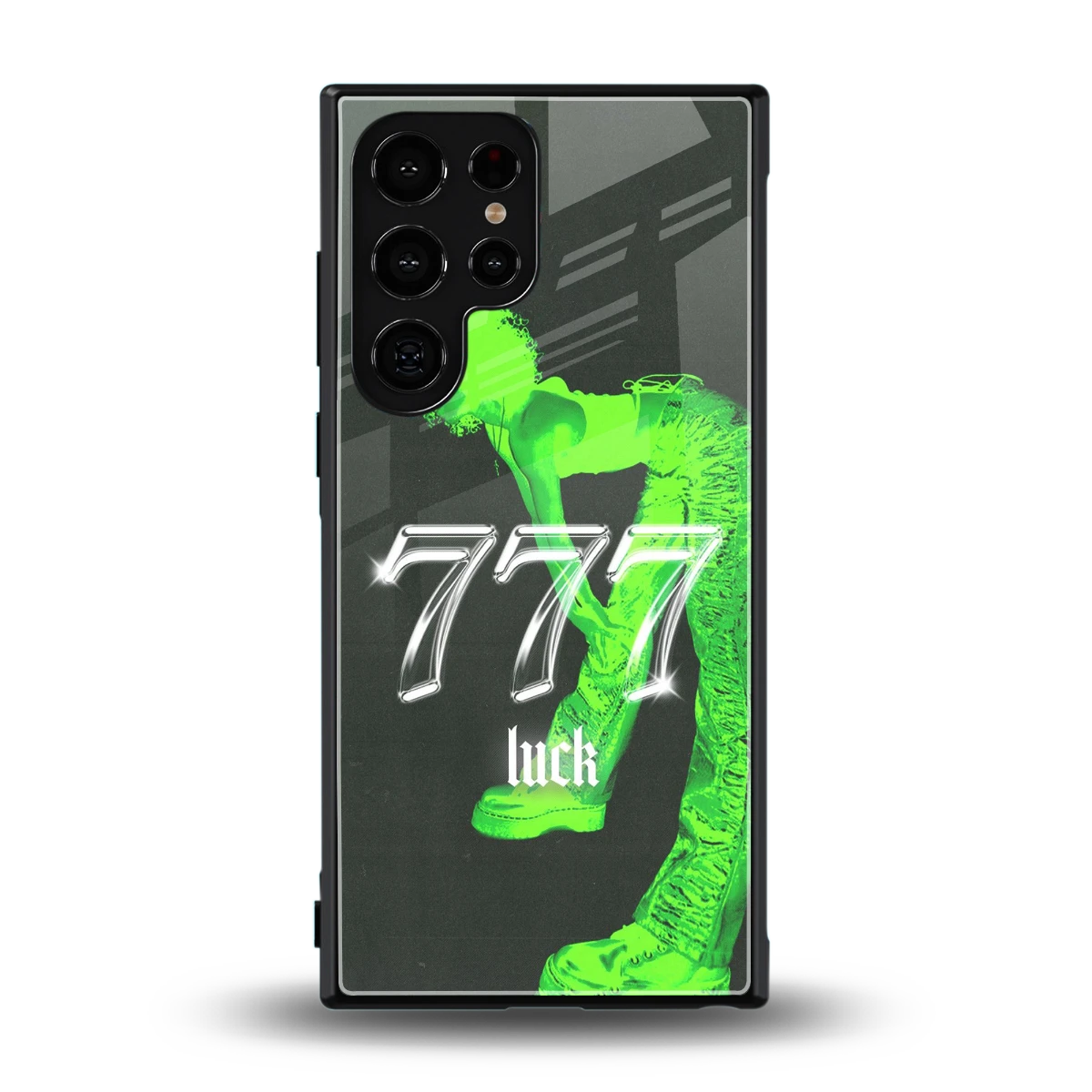 777 Luck back phone cover | glass case for samsung galaxy s24 ultra
