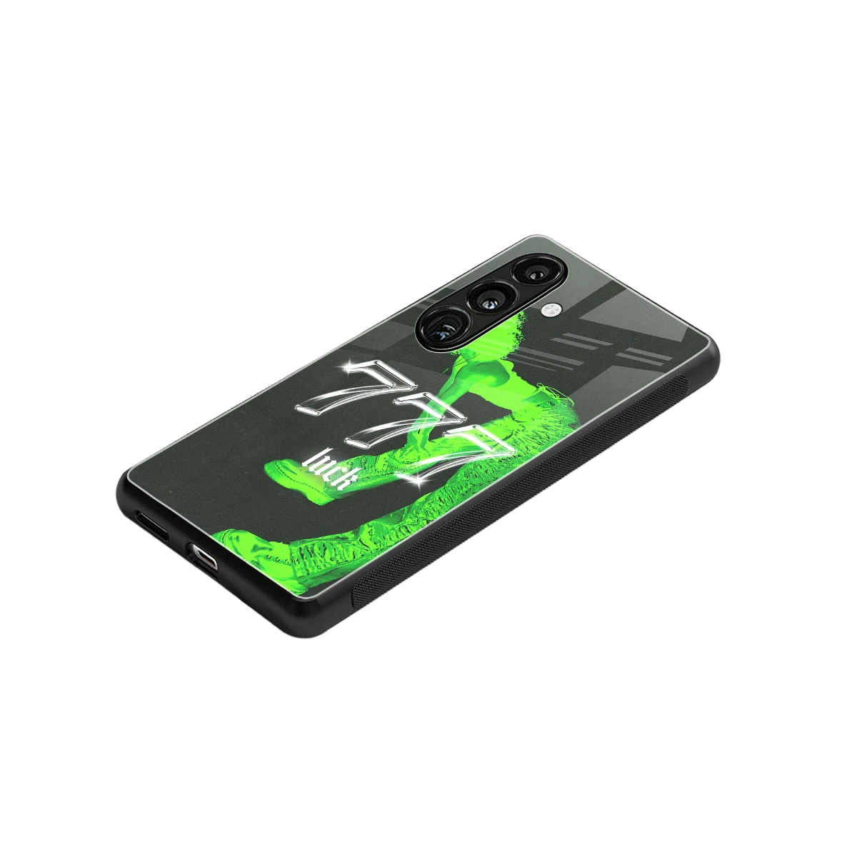 777 Luck stylish phone case for samsung galaxy s24 | glossy glass and slim fit