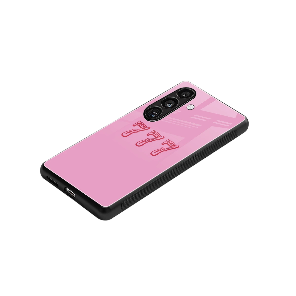 777 stylish phone case for samsung galaxy s24 | glossy glass and slim fit