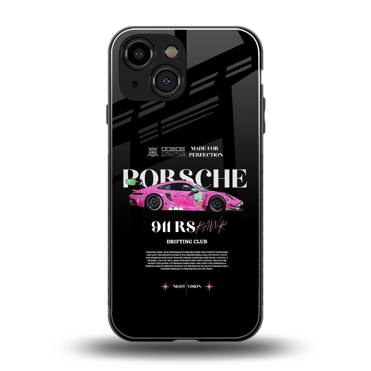 911 Drifting Club back phone cover | glass case for iphone 13 mini