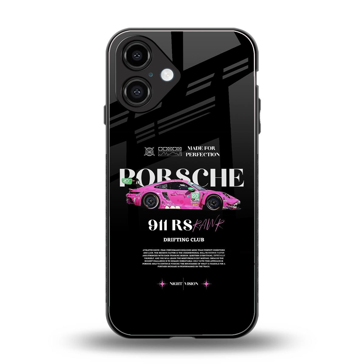 911 Drifting Club Phone Case for Iphone 16 | Glass Case