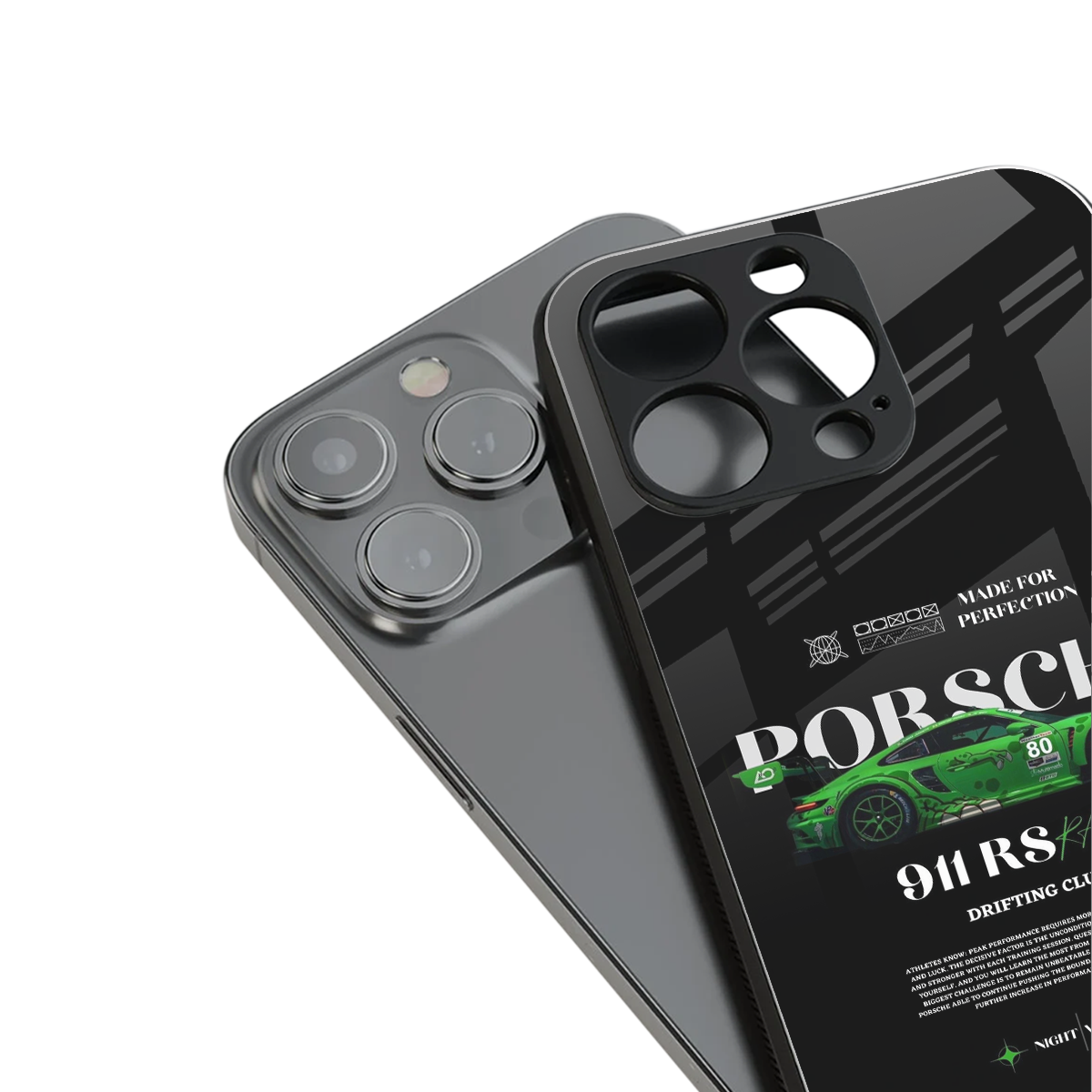 911 RS Drifting Club Phone Case for Iphone 16 | Glass Case