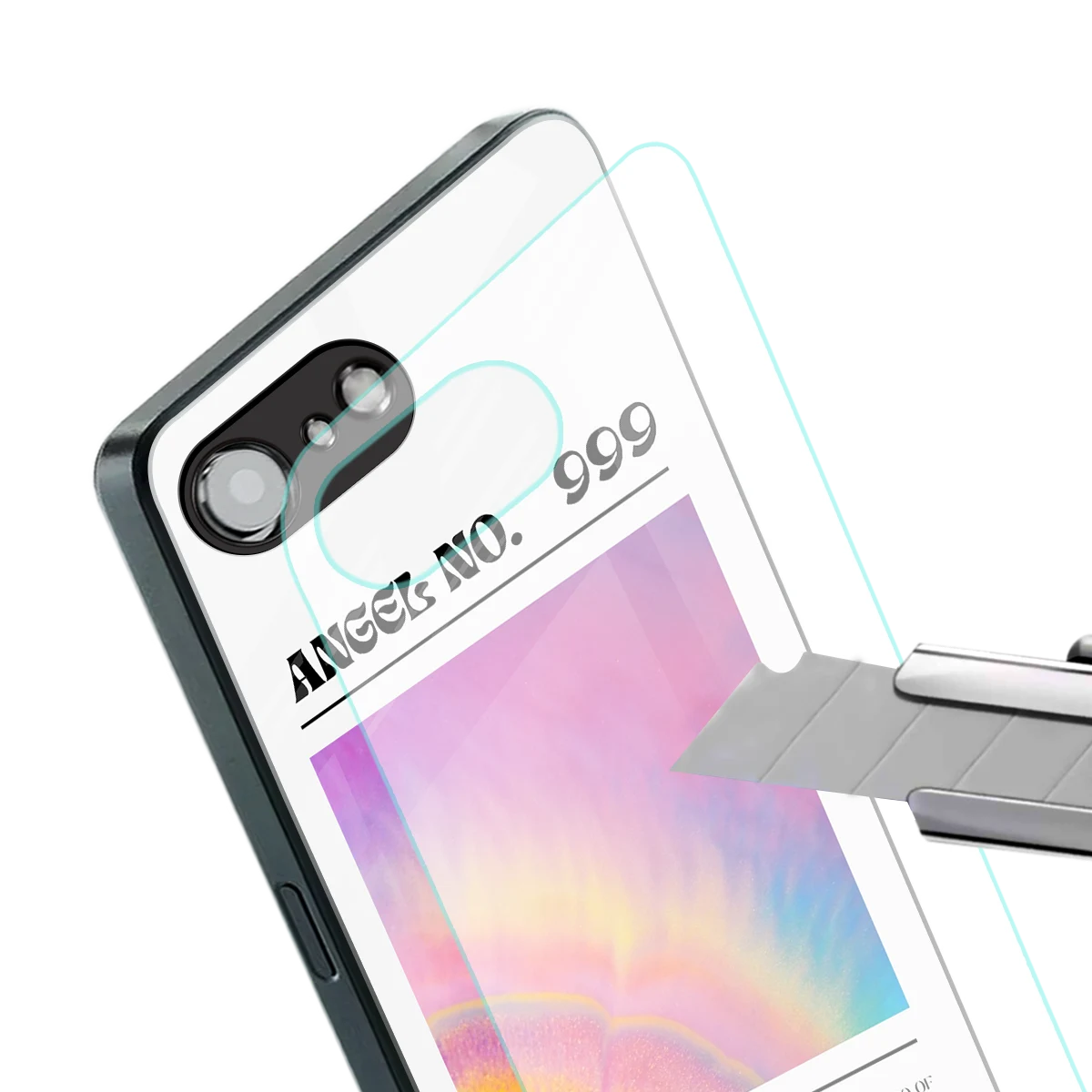 999 stylish phone case for iphone 16e | glossy glass and slim fit