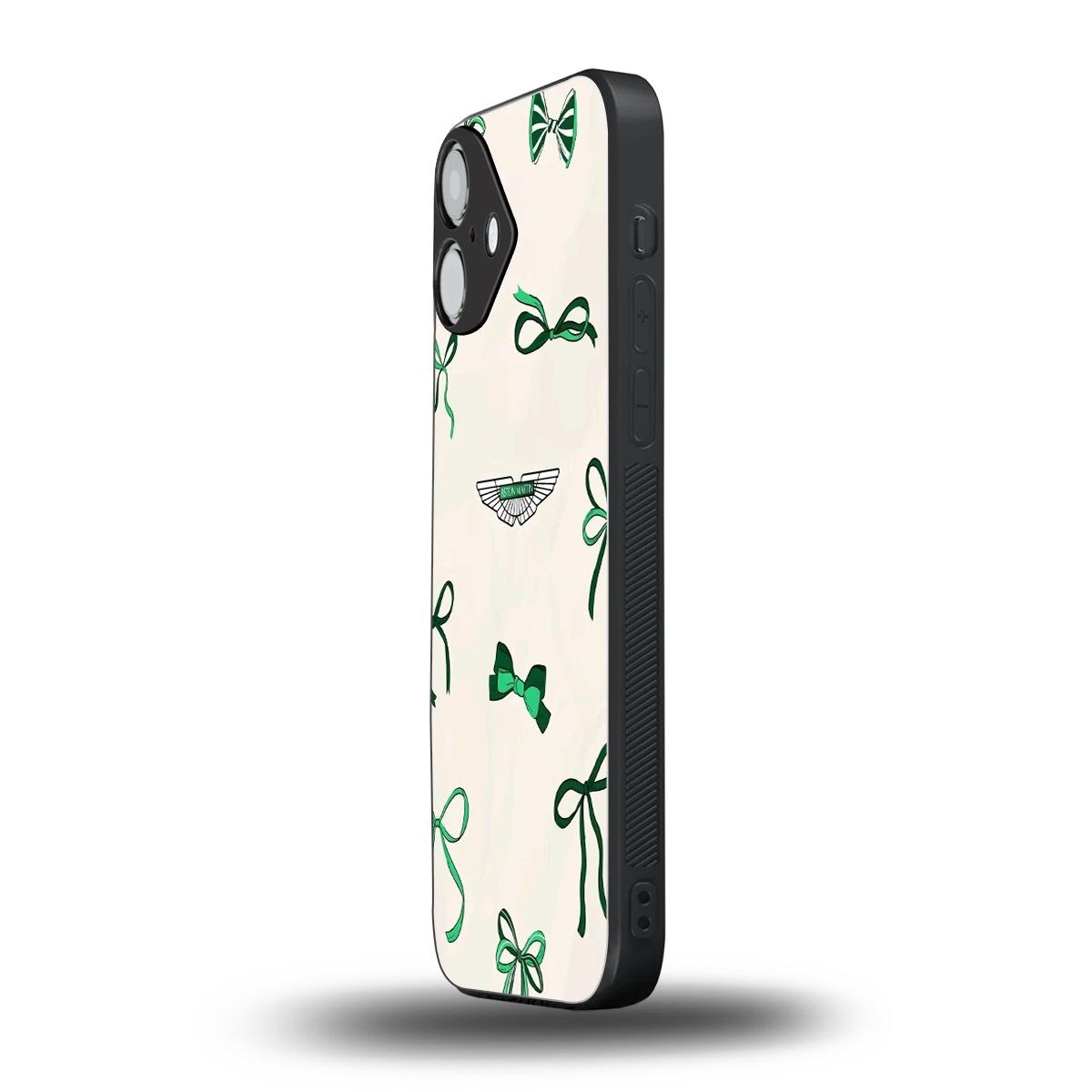 AM X Bows iphone 16 plus mobile cover | shockproof glass phone case