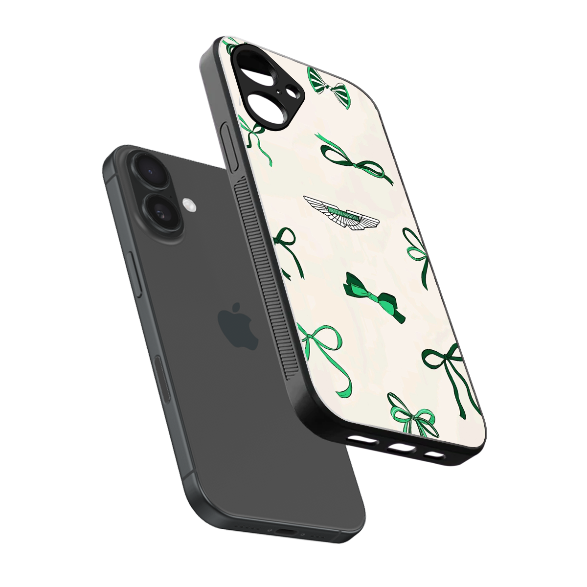 AM X Bows Phone Case for Iphone 16 | Glass Case