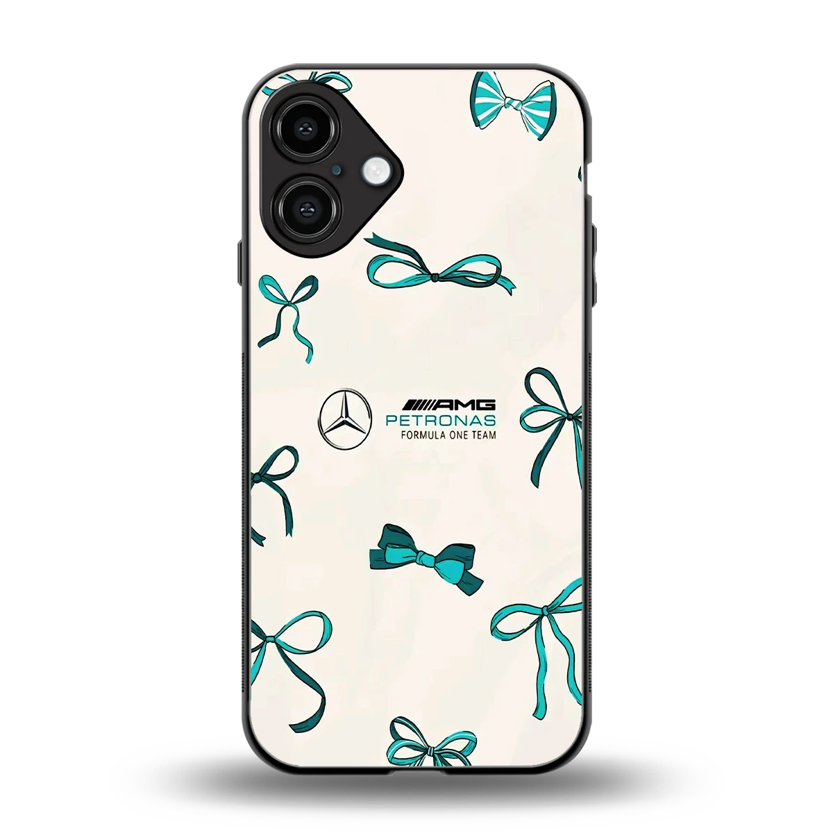 AMG X Bows back phone cover | glass case for iphone 16 plus
