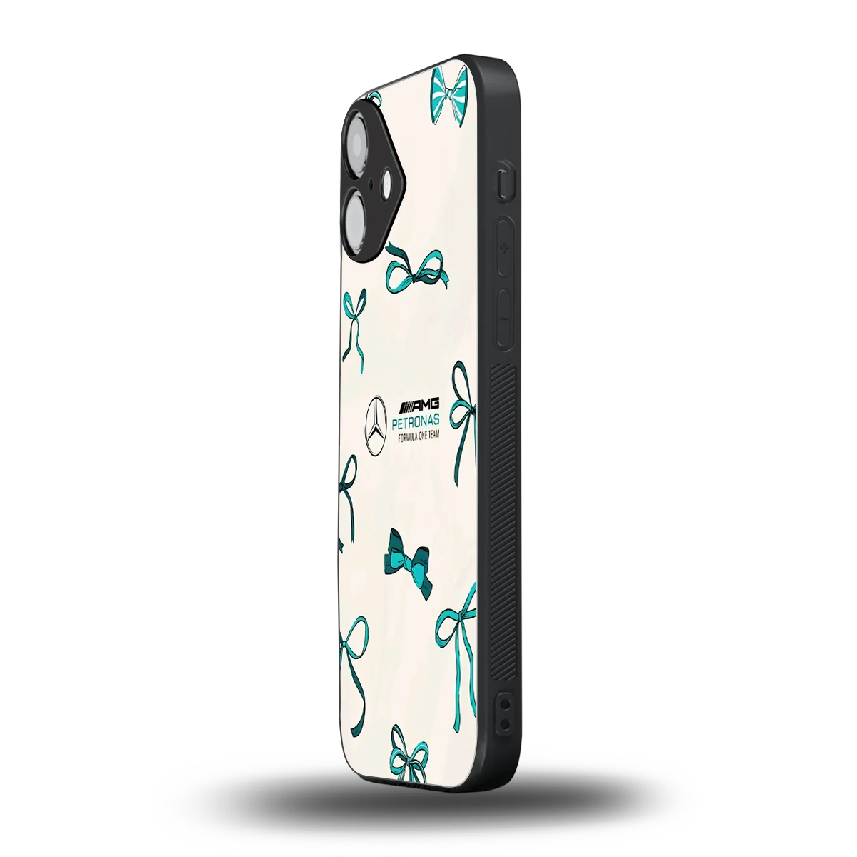 AMG X Bows iphone 16 plus mobile cover | shockproof glass phone case