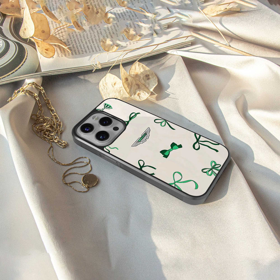 AM X Bows Phone Case for Samsung Galaxy S23 Plus | Glass Case