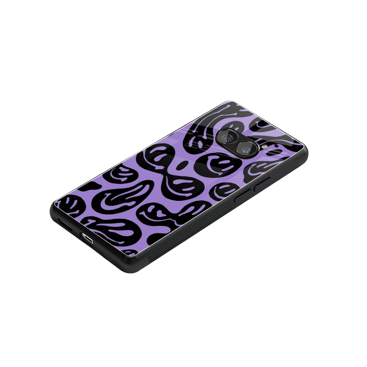 Acid Smiles Purple stylish phone case for nothing phone 2a | glossy glass and slim fit