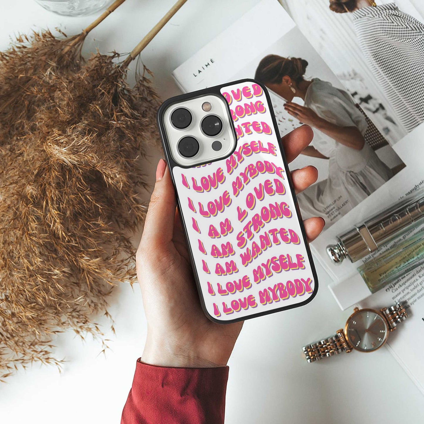 Affirmation Phone Case for Iphone 16 | Glass Case