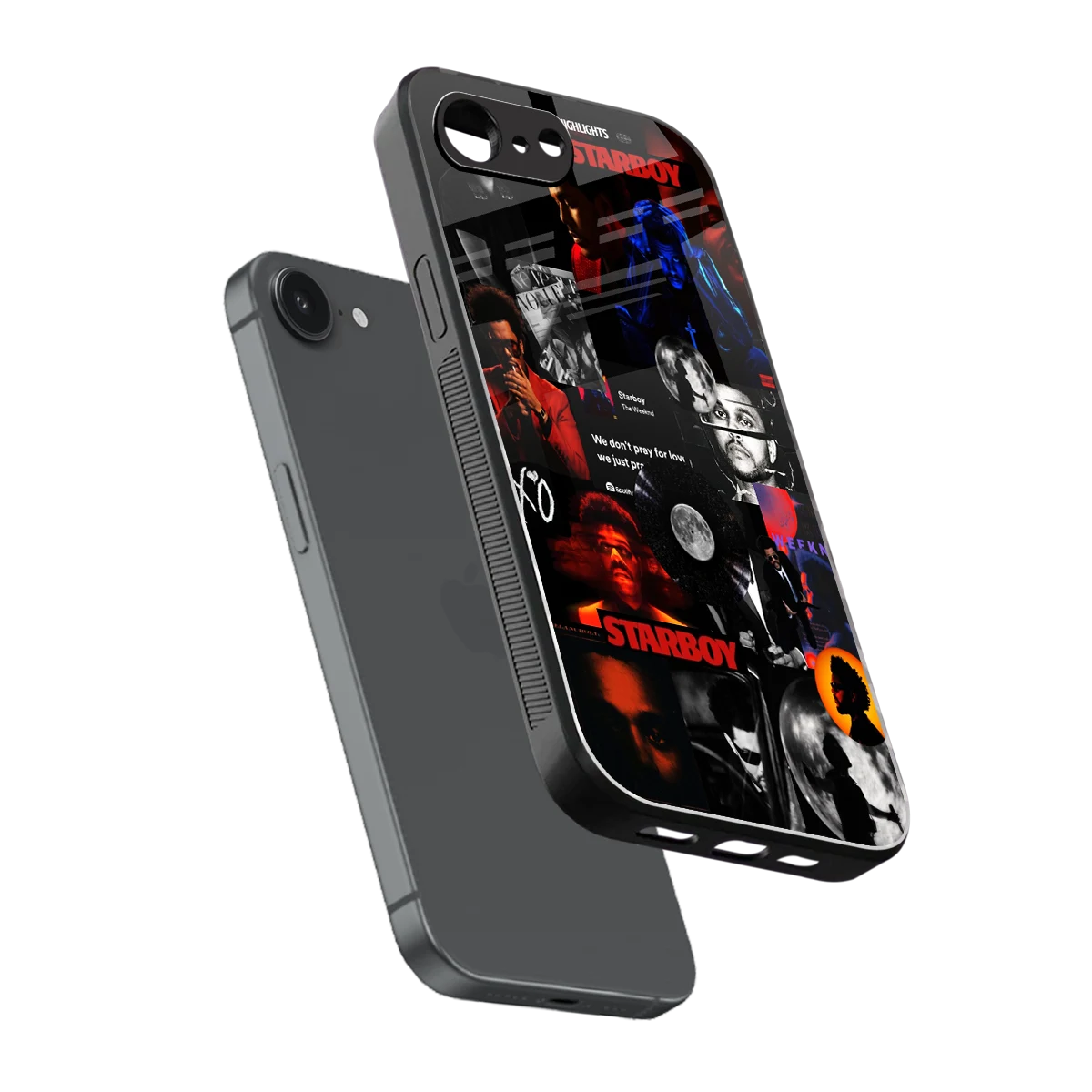 After Hours sleek iphone 16e cover with tempered glass back and TPU edges