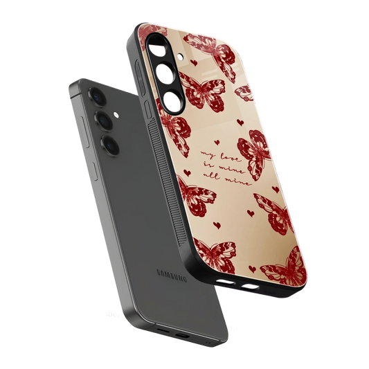 All Mine sleek samsung galaxy s23 plus cover with tempered glass back and TPU edges