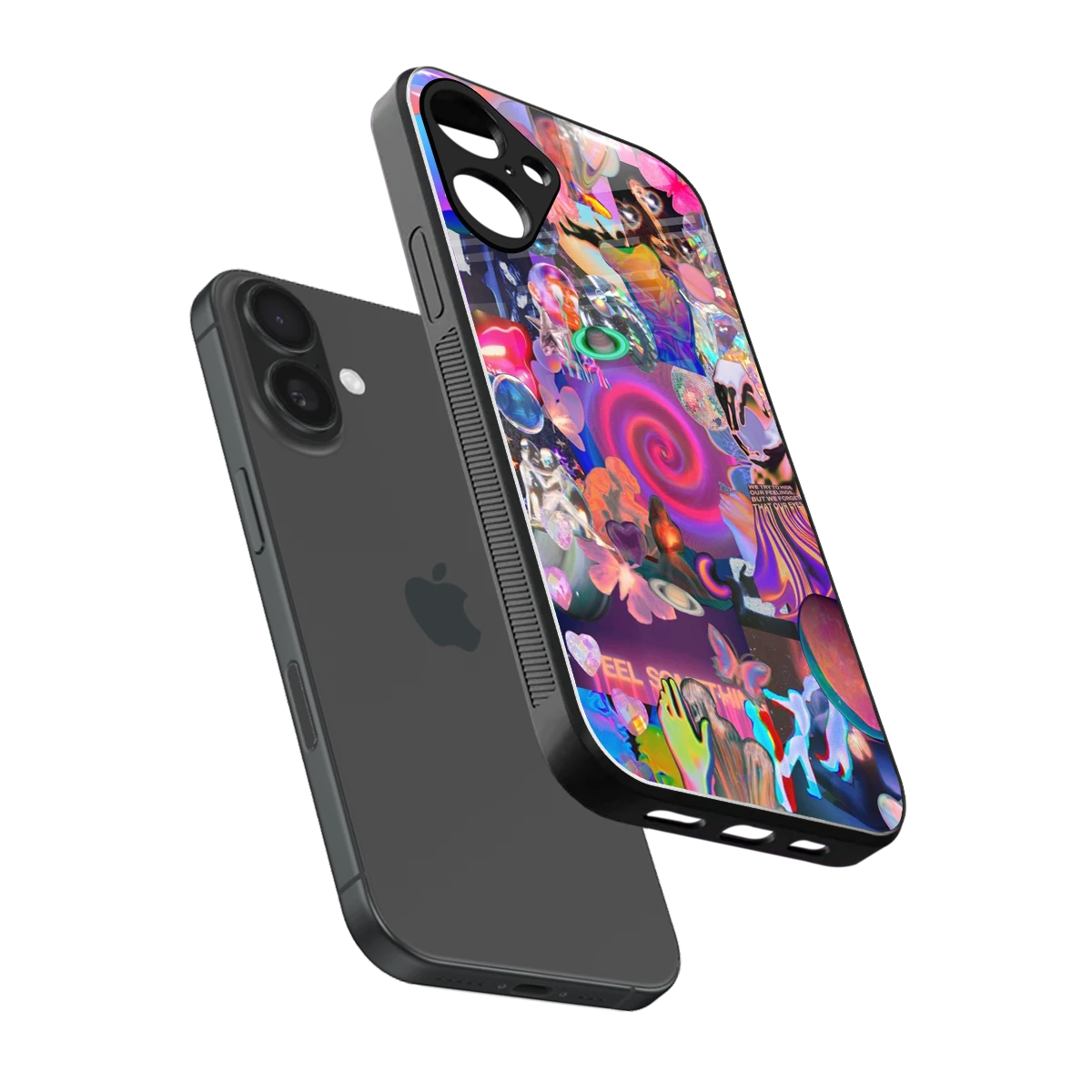 All You sleek iphone 16 plus cover with tempered glass back and TPU edges