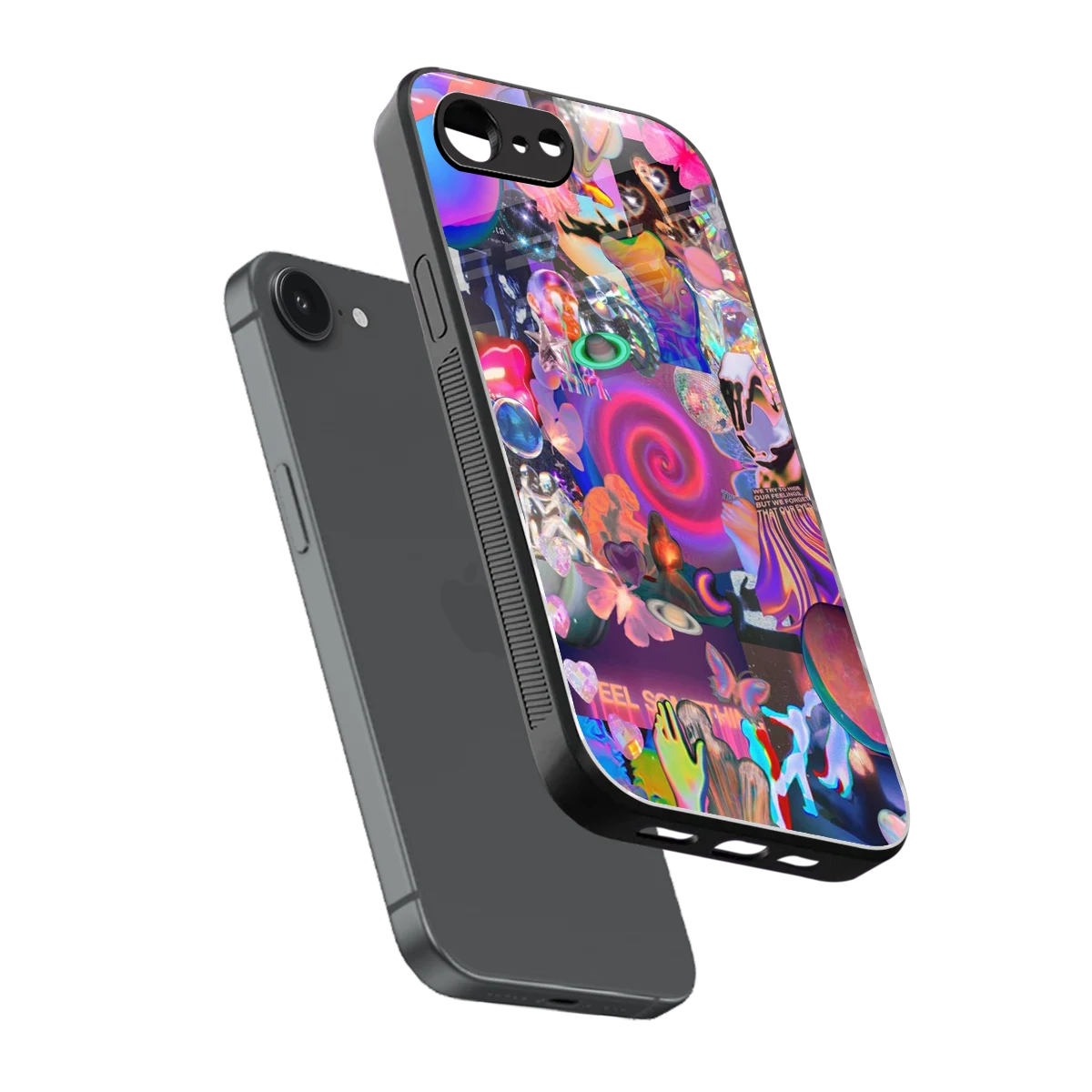 All You sleek iphone 16e cover with tempered glass back and TPU edges