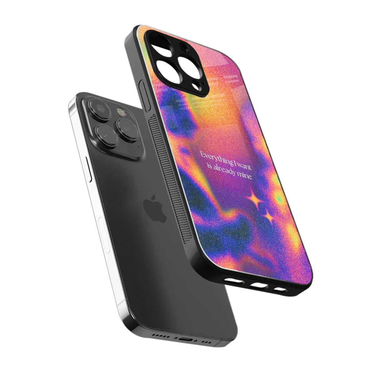 Already Mine sleek iphone 14 pro max cover with tempered glass back and TPU edges