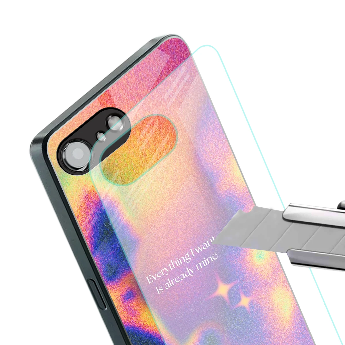 Already Mine stylish phone case for iphone 16e | glossy glass and slim fit