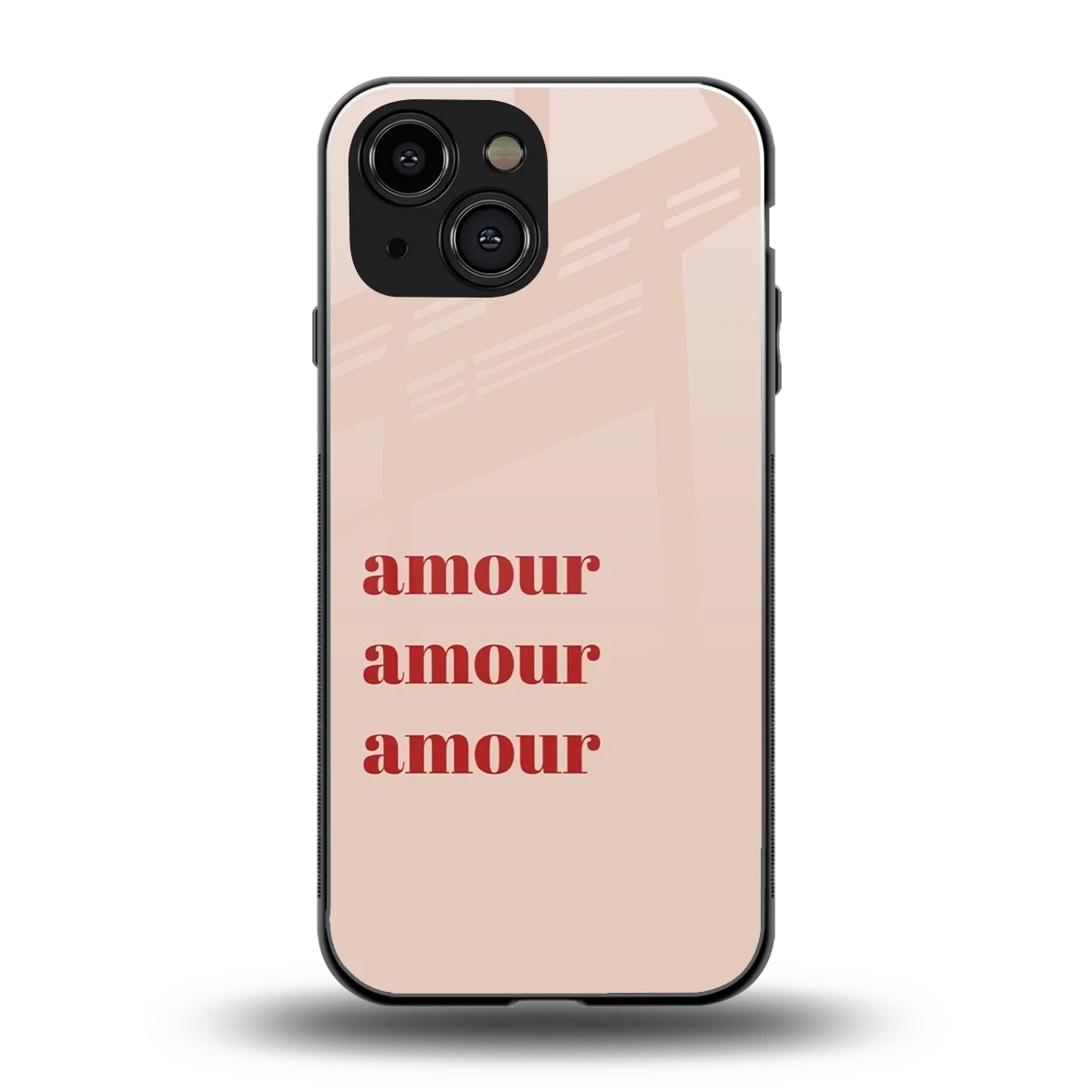 Amore Bliss back phone cover | glass case for iphone 13 mini