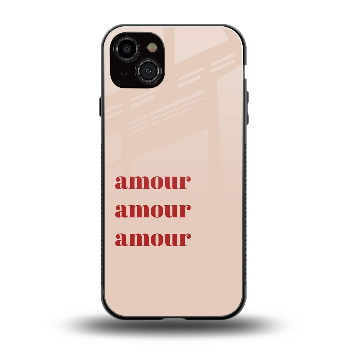 Amore Bliss back phone cover | glass case for iphone 14 plus