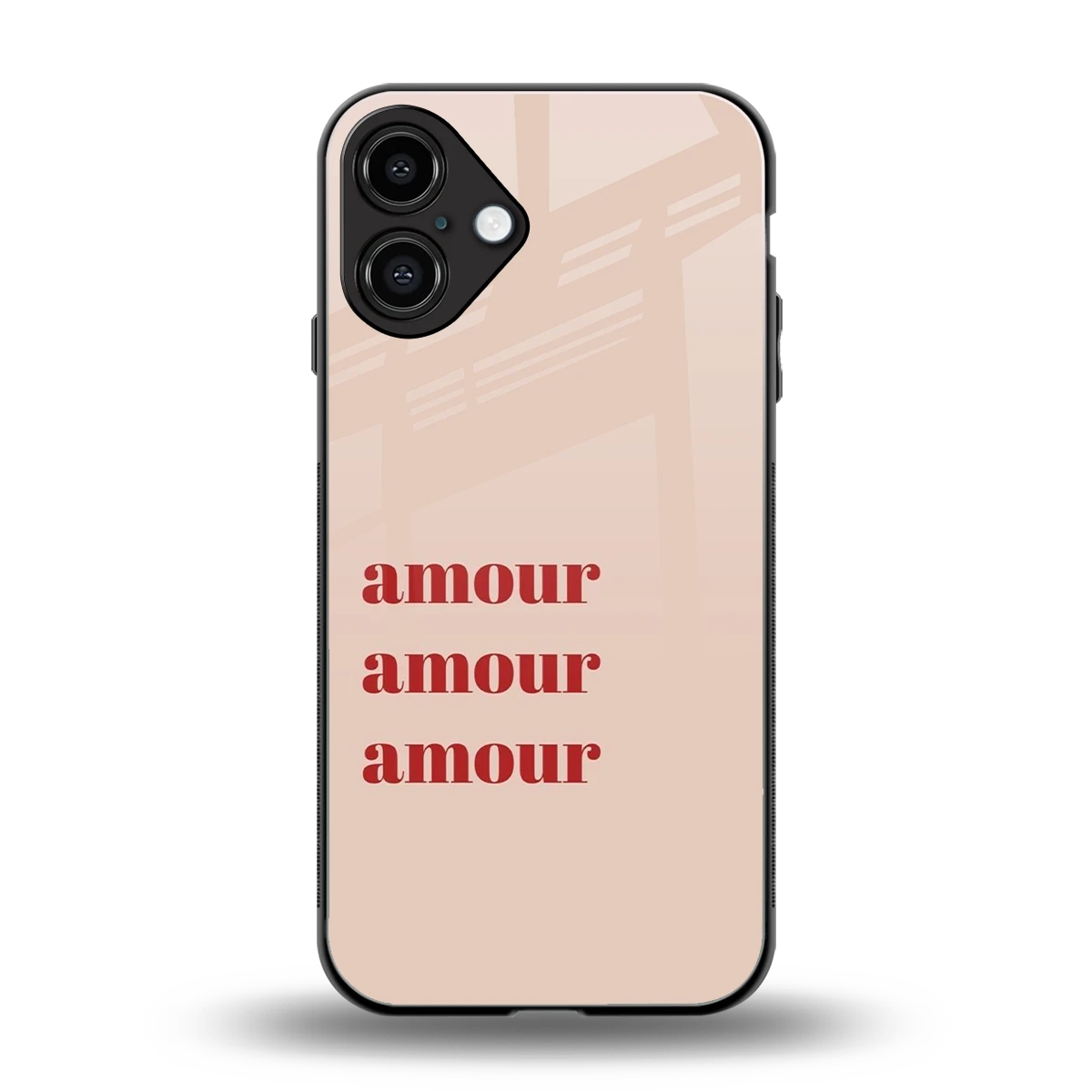 Amore Bliss back phone cover | glass case for iphone 16 plus
