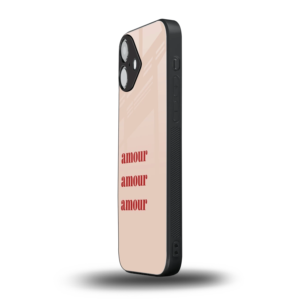 Amore Bliss iphone 16 plus mobile cover | shockproof glass phone case