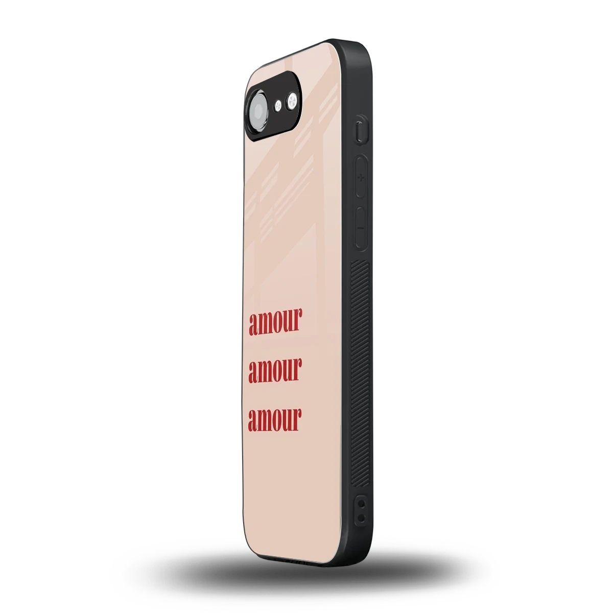 Amore Bliss iphone 16e mobile cover | shockproof glass phone case