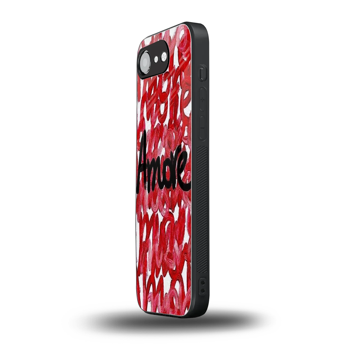 Amore iphone 16e mobile cover | shockproof glass phone case