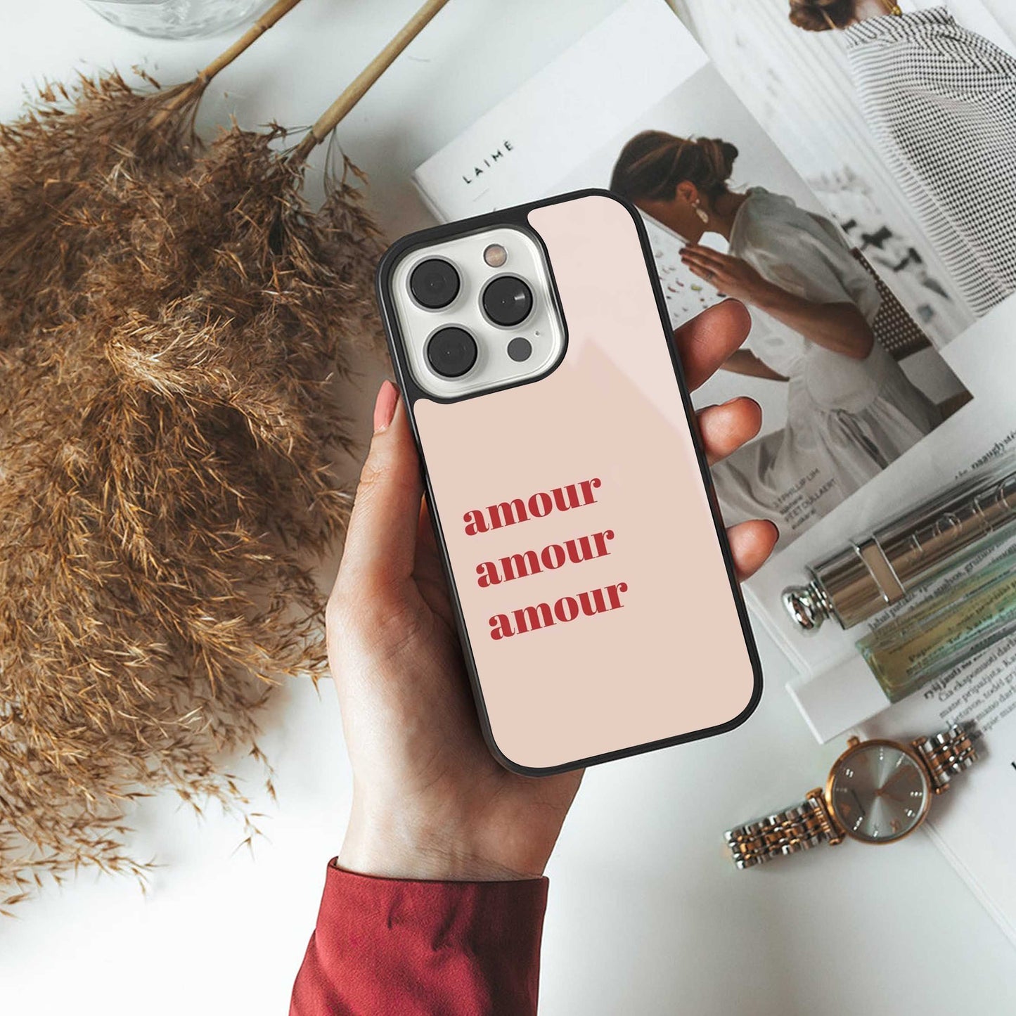 Amore Bliss Phone Case for Iphone 16 | Glass Case