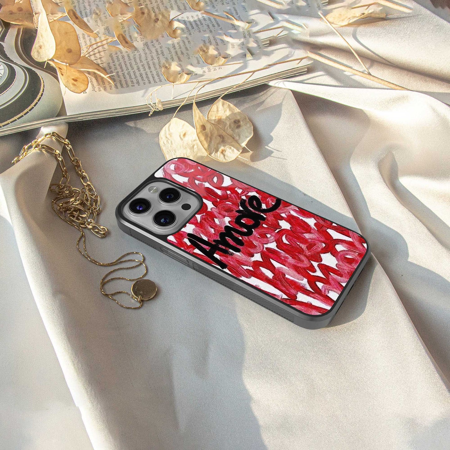 Amore Phone Case for Iphone 16 | Glass Case