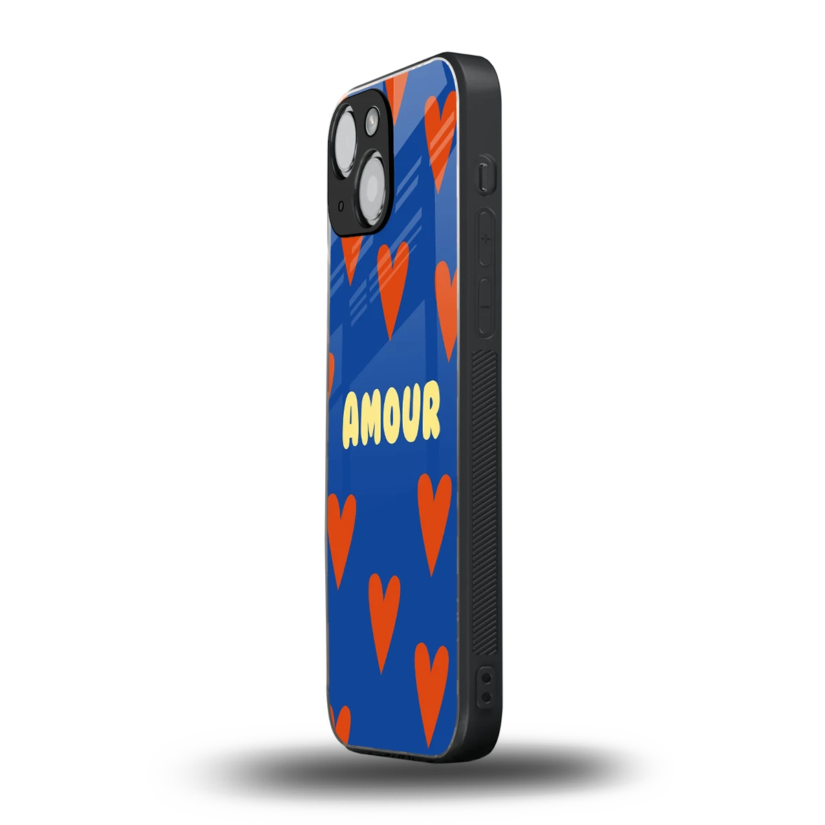 Amour Blue iphone 13 mini mobile cover | shockproof glass phone case