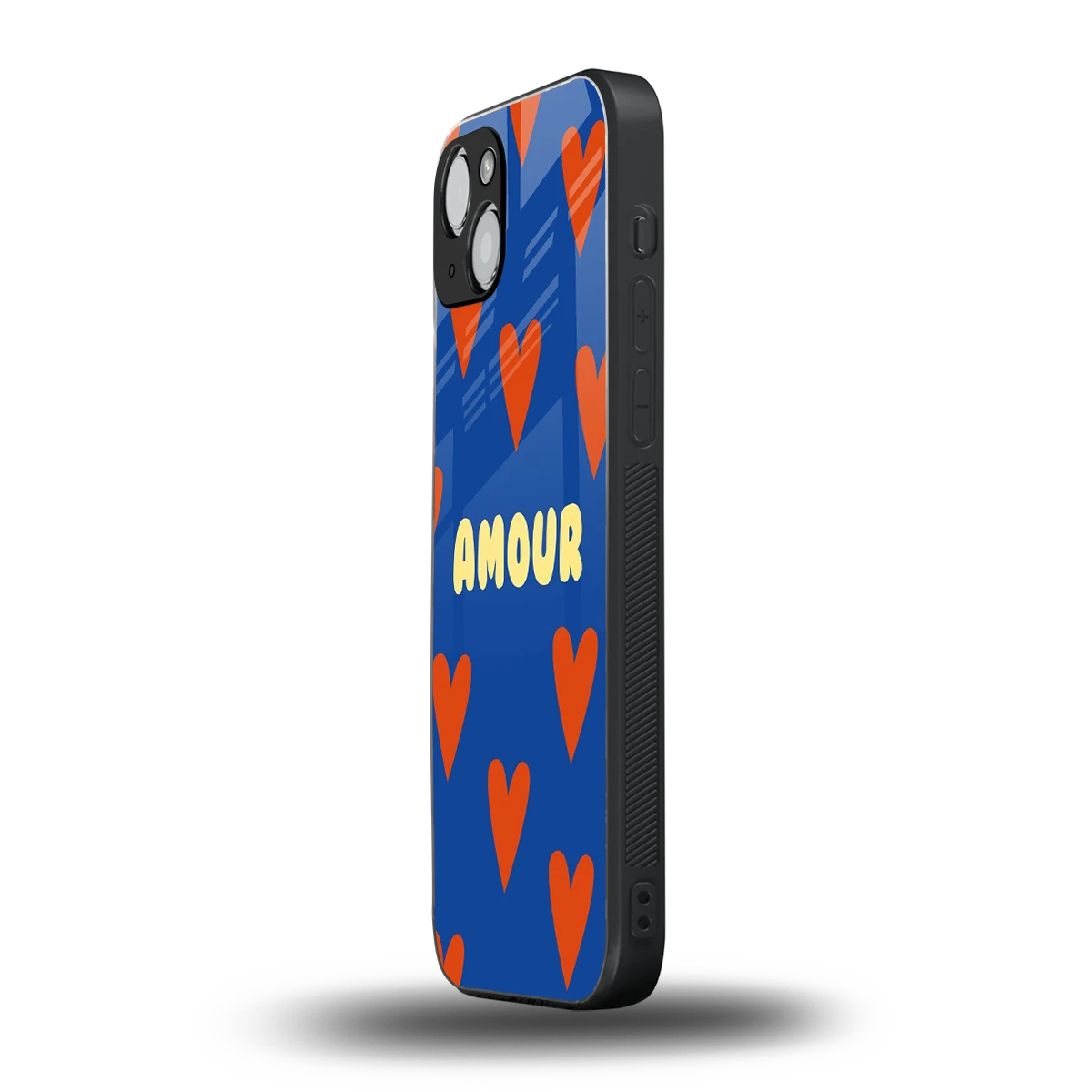 Amour Blue iphone 13 mobile cover | shockproof glass phone case