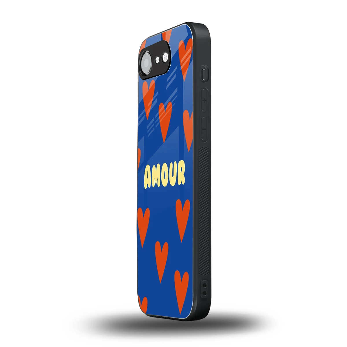 Amour Blue iphone 16e mobile cover | shockproof glass phone case