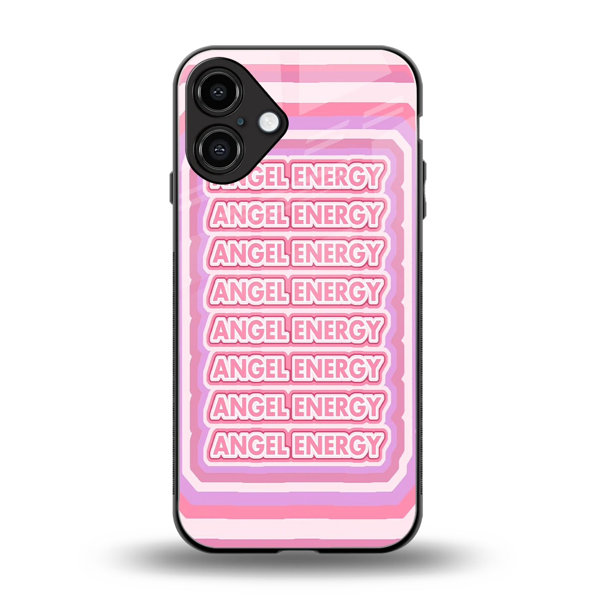 Angel Energy back phone cover | glass case for iphone 16 plus