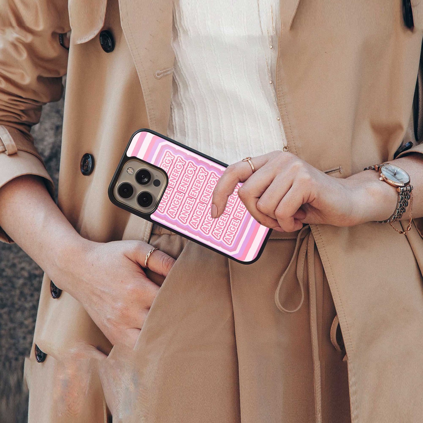 Angel Energy Phone Case for Iphone 16 | Glass Case