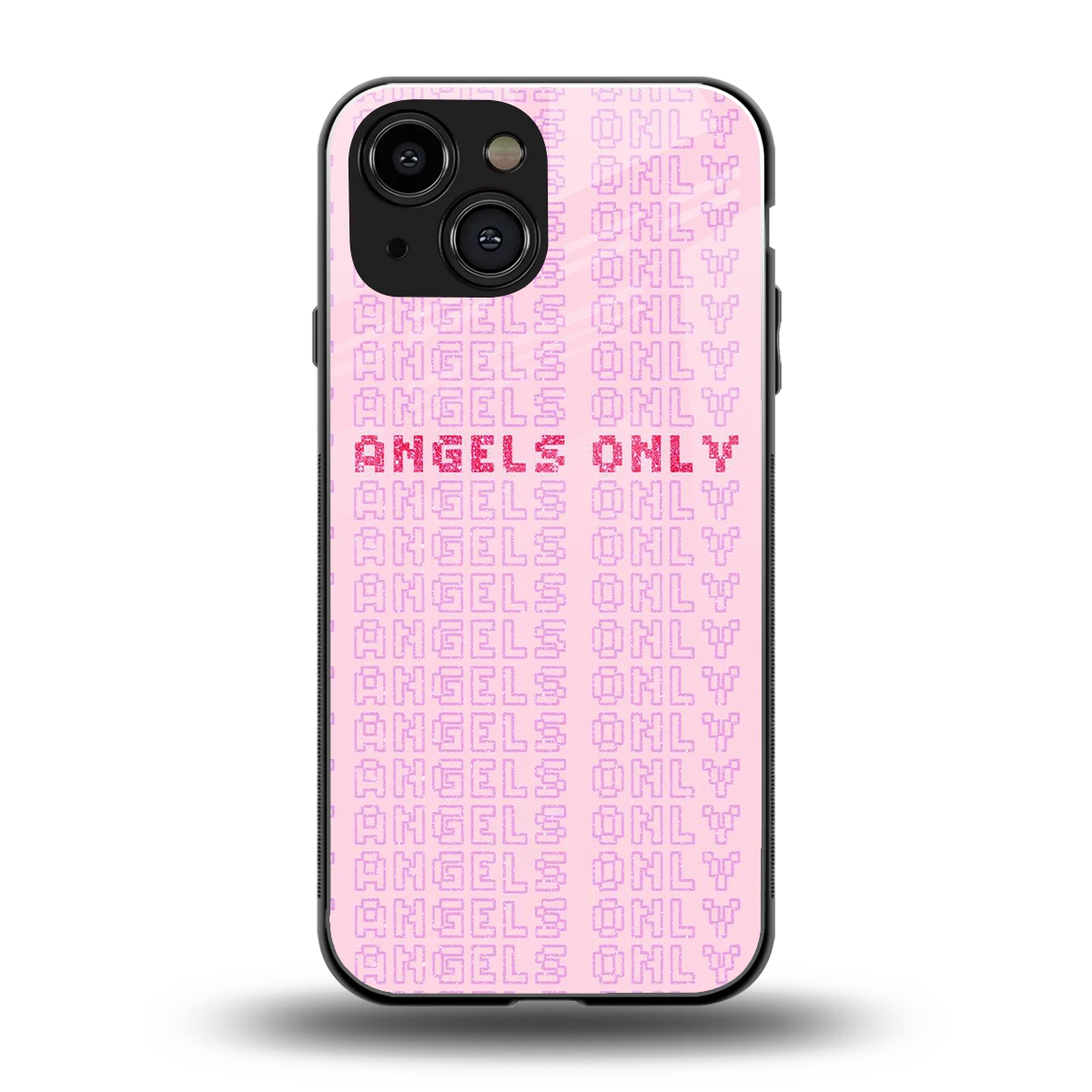 Angels Only back phone cover | glass case for iphone 13 mini