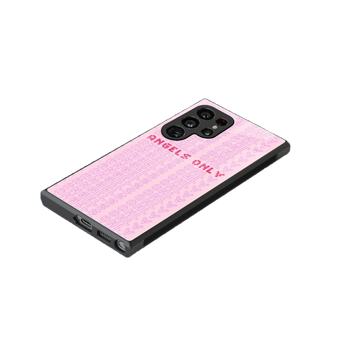 Angels Only stylish phone case for samsung galaxy s24 ultra | glossy glass and slim fit