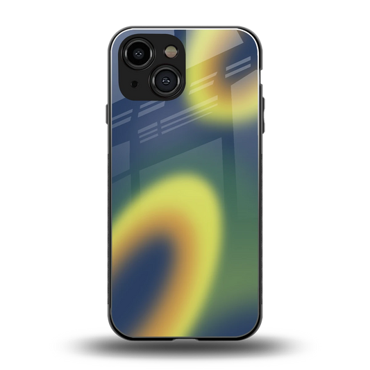 Aqua Sunset back phone cover | glass case for iphone 13 mini