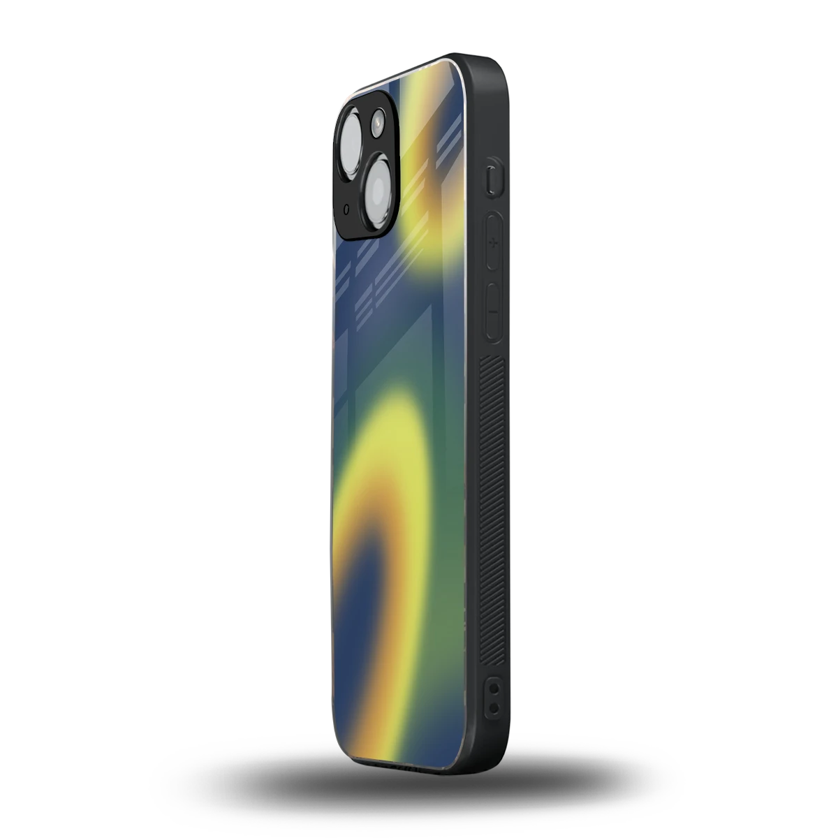 Aqua Sunset iphone 13 mini mobile cover | shockproof glass phone case