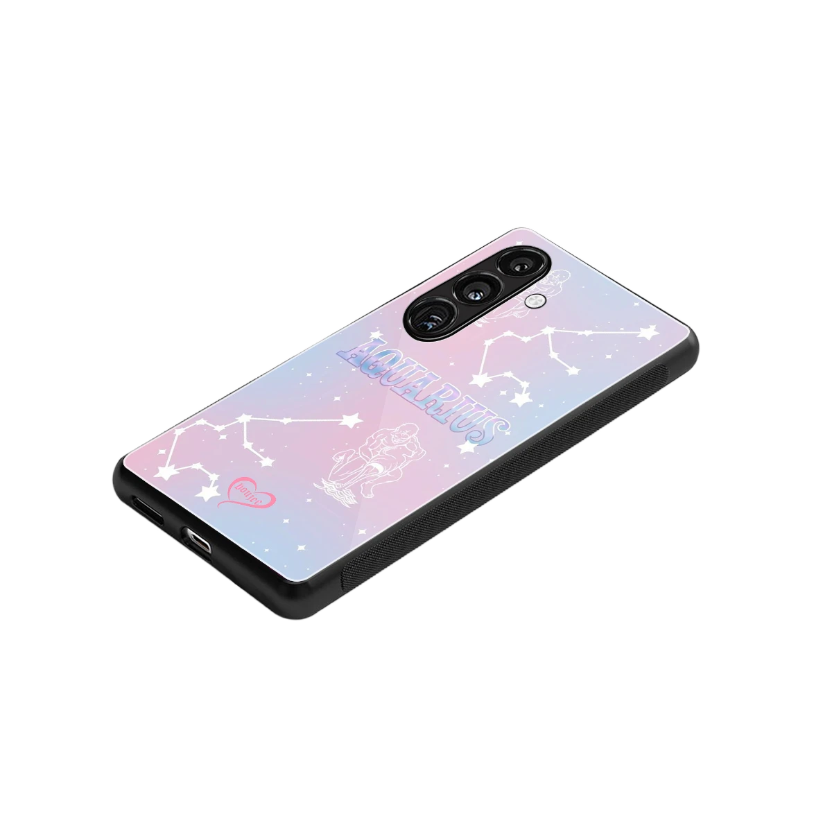 Aquarius Aura stylish phone case for samsung galaxy s24 | glossy glass and slim fit