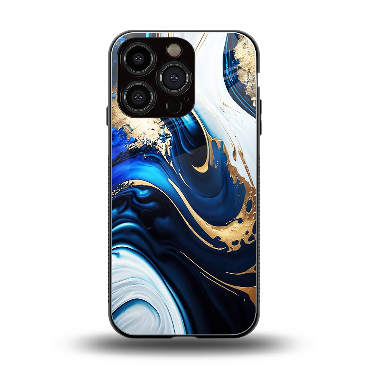 Arctic Flow back phone cover | glass case for iphone 16 pro