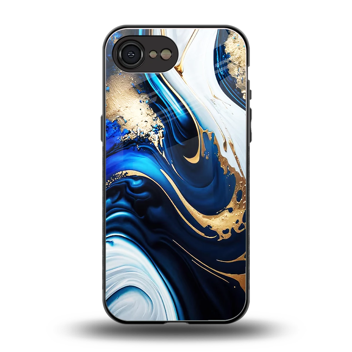 Arctic Flow back phone cover | glass case for iphone 16e