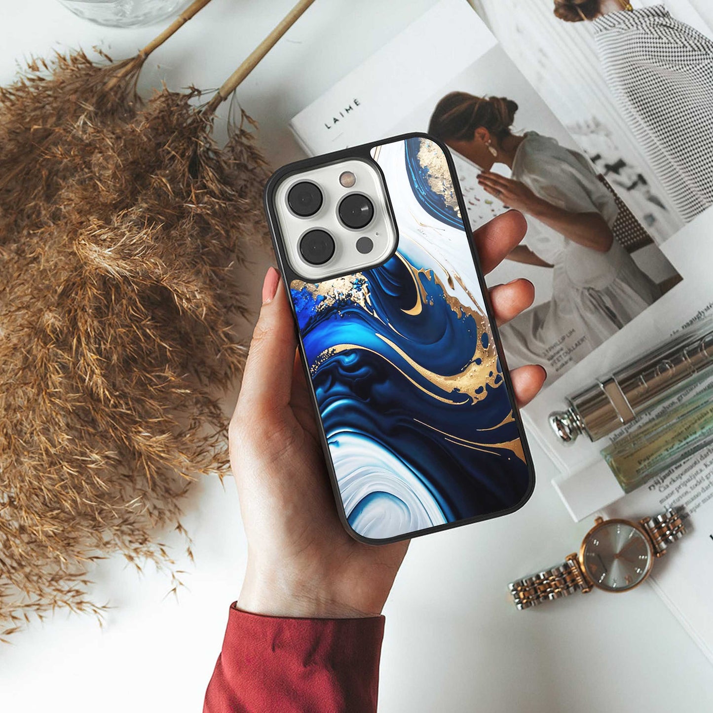 Arctic Flow Phone Case for Iphone 16 | Glass Case