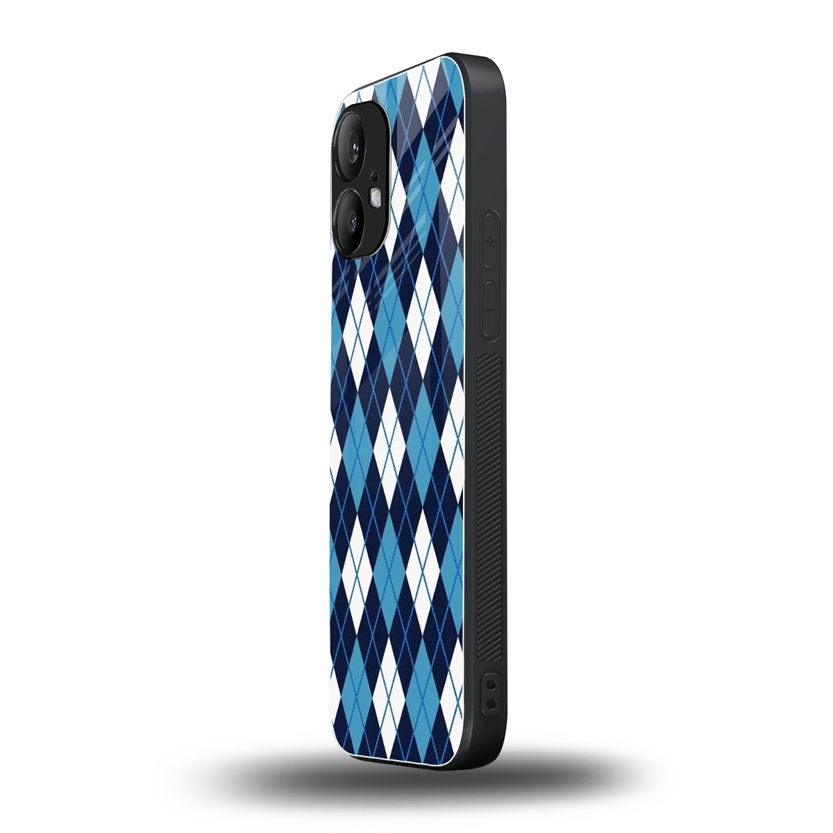 Argyle Blue nothing phone 2 mobile cover | shockproof glass phone case