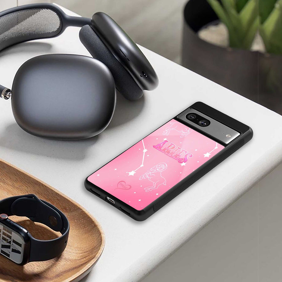 Aries Aura Phone Case for Samsung Galaxy S23 Plus | Glass Case