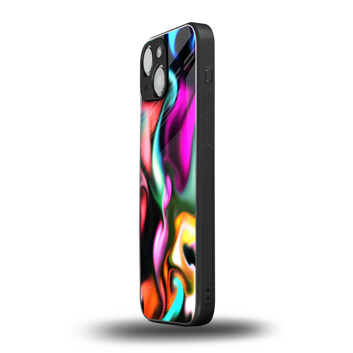 Aurora Glow iphone 13 mini mobile cover | shockproof glass phone case