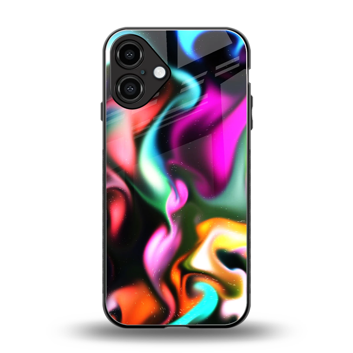 Aurora Glow back phone cover | glass case for iphone 16 plus