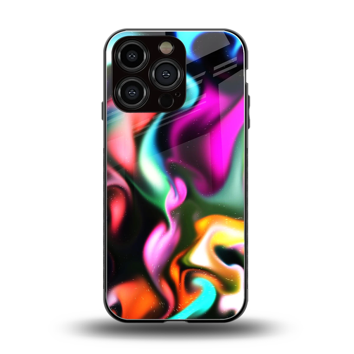 Aurora Glow back phone cover | glass case for iphone 16 pro
